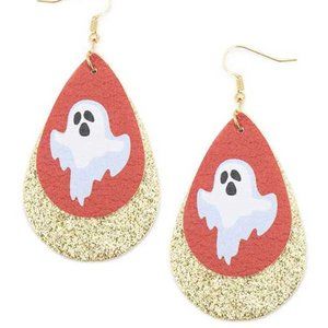 Halloween Sparkly Ghost Earrings